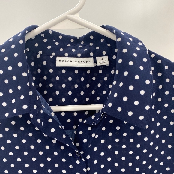 Susan Graver Blouse Size 4 - Picture 4 of 8